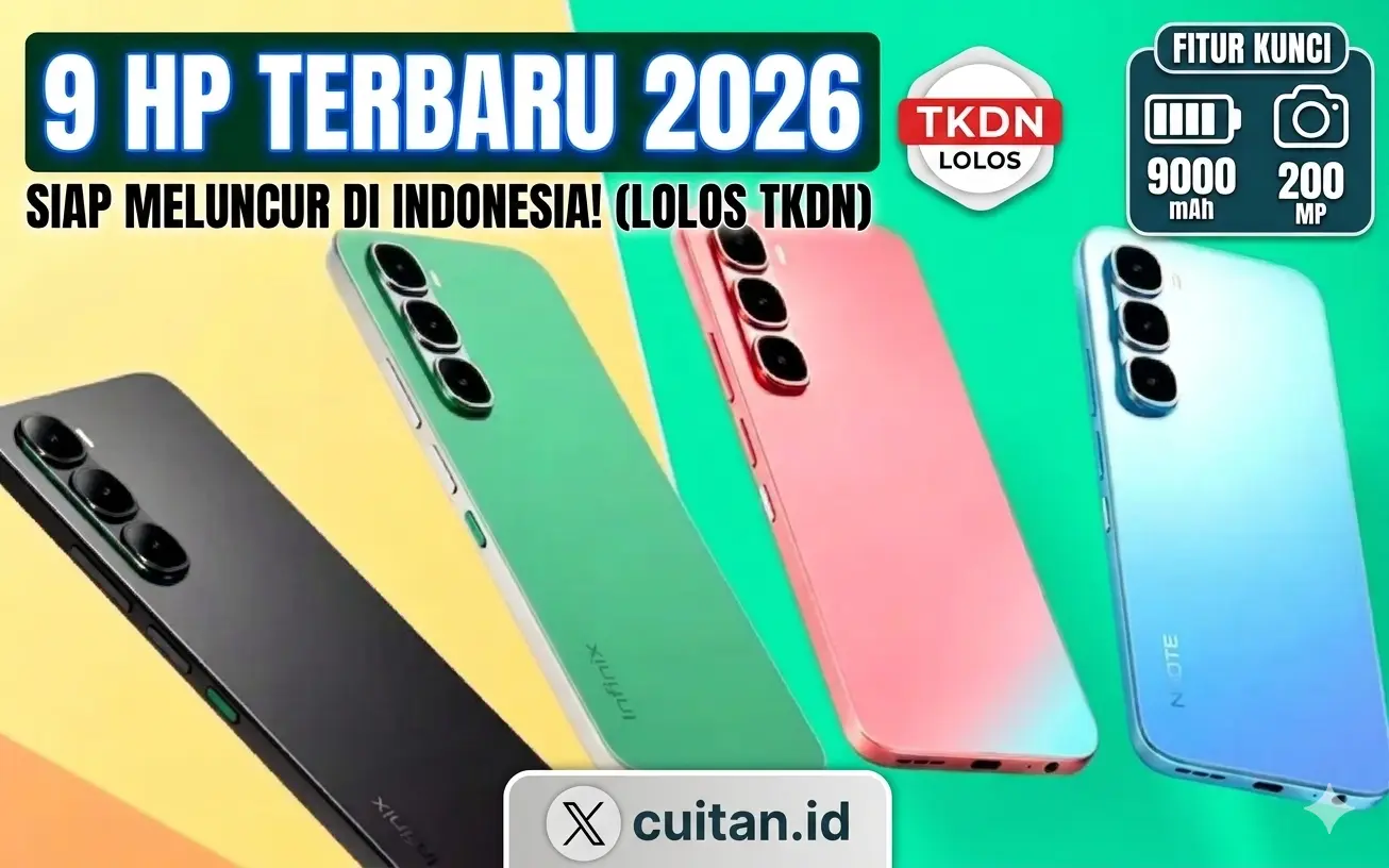 9 HP Terbaru 2026 yang Sudah Kantongi Izin di Indonesia
