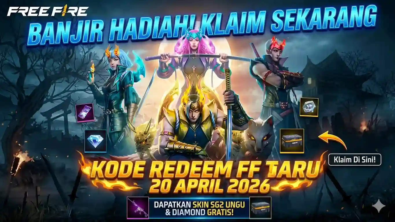 Kode Redeem FF Terbaru Hari Ini 20 April 2026