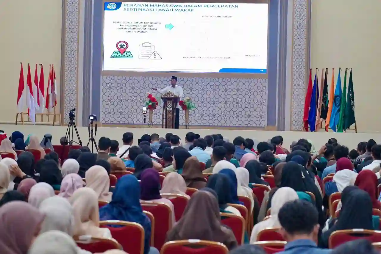 Menteri Nusron Dorong Mahasiswa Pahami Nilai Ekonomi Tanah di Palu