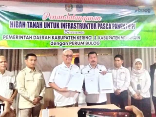 Dongkrak Kesejahteraan Petani, Pemkab Kerinci Gandeng BULOG Bangun Gudang Modern