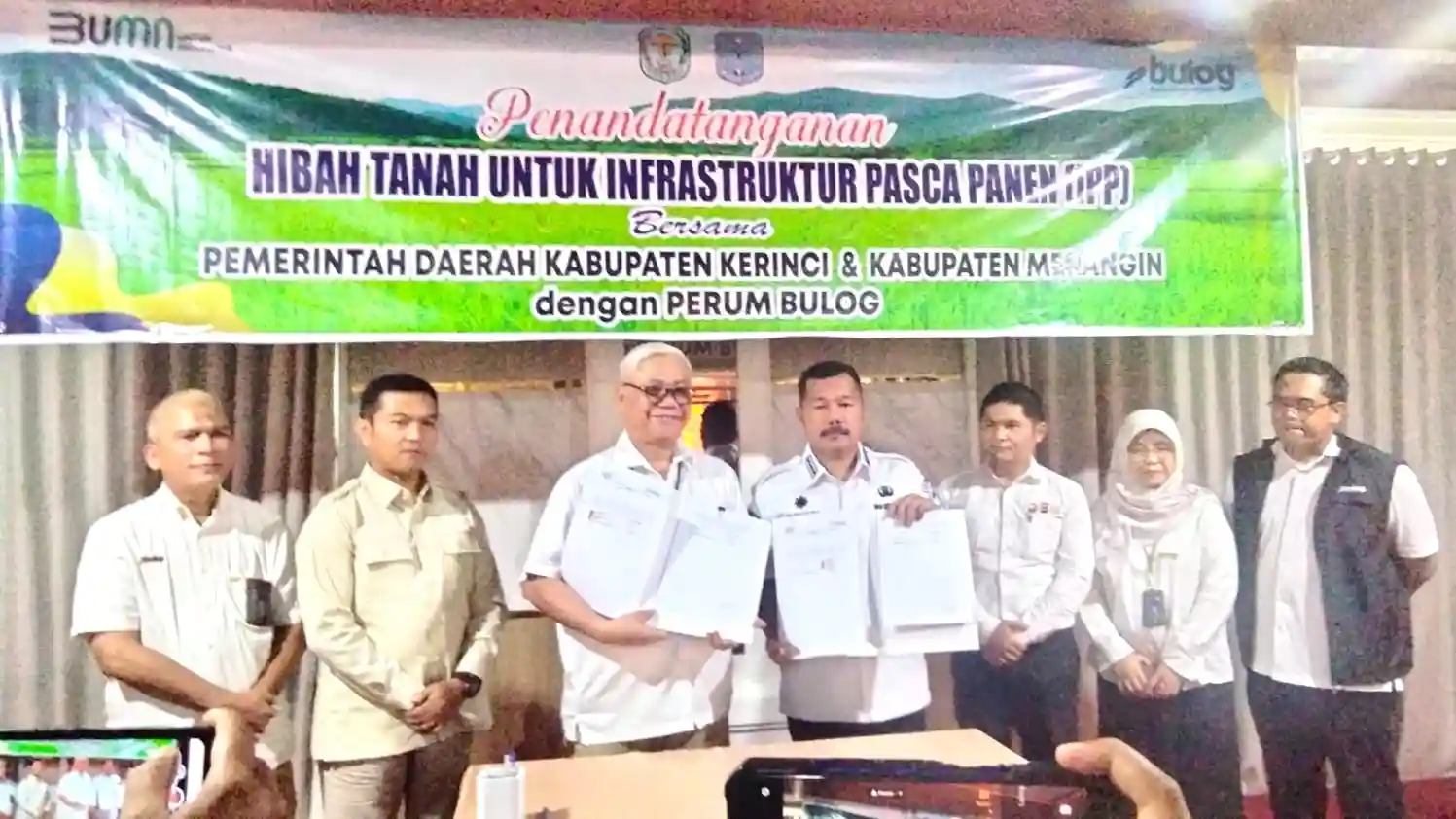 Dongkrak Kesejahteraan Petani, Pemkab Kerinci Gandeng BULOG Bangun Gudang Modern