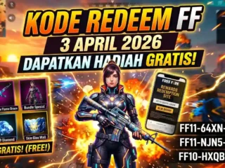 Kode Redeem FF 3 April 2026 Terbaru, Klaim Hadiah Gratis Hari Ini