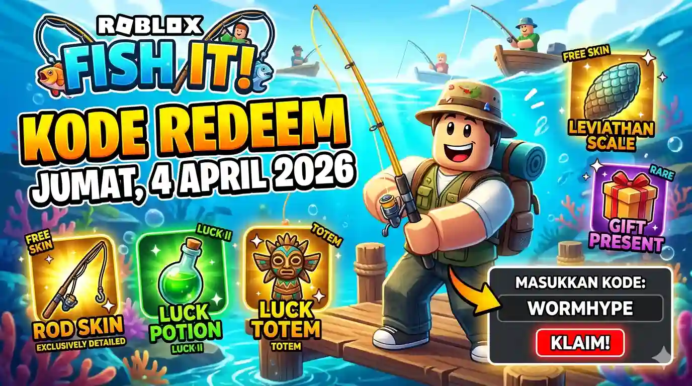 Kode Redeem Fish It Roblox April 2026 Terbaru & Cara Klaim Mudah