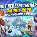 Klaim Segera Kode Redeem Genshin Impact 4 April 2026