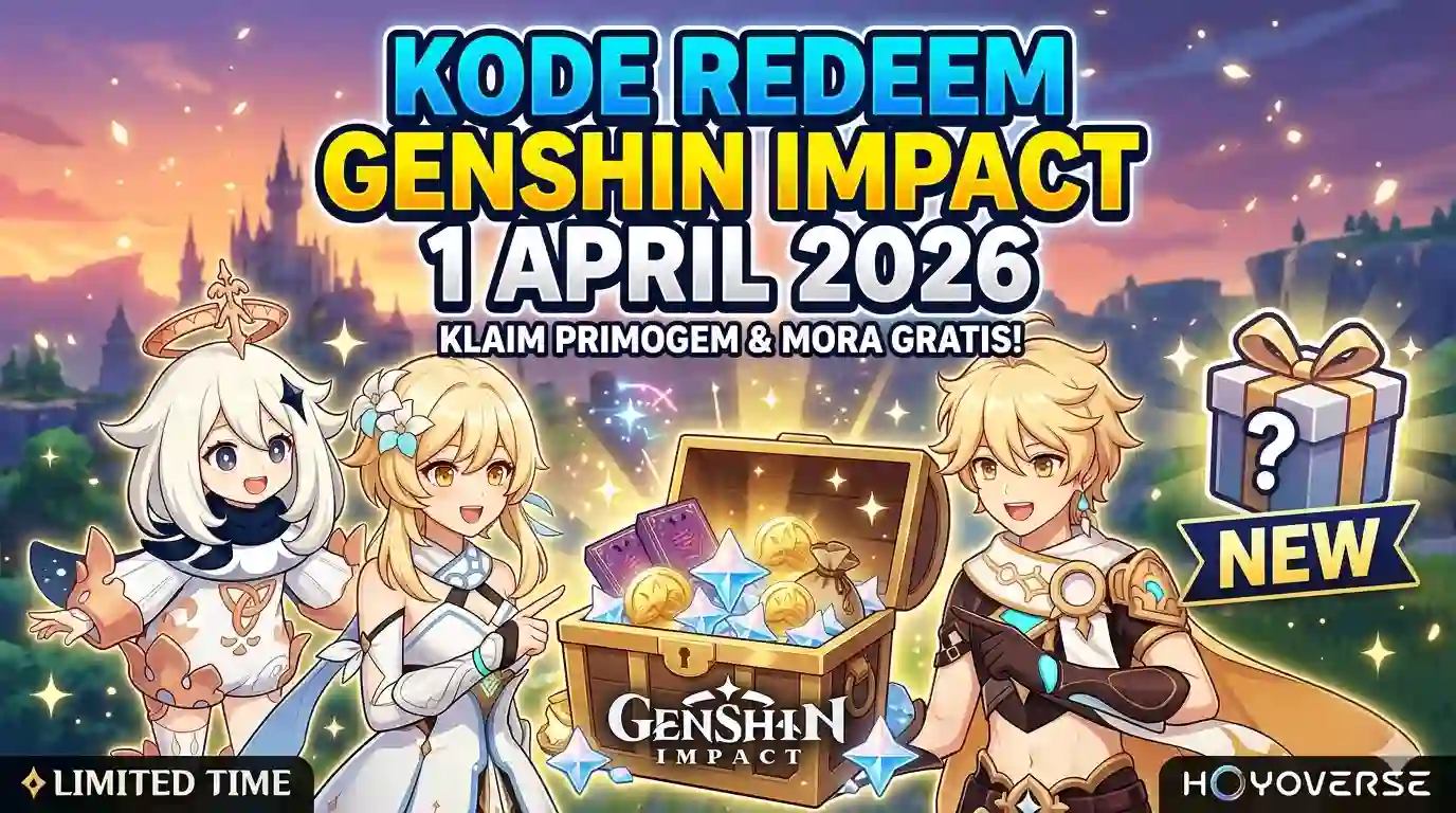 Update Kode Redeem Genshin Impact Hari Ini 1 April 2026