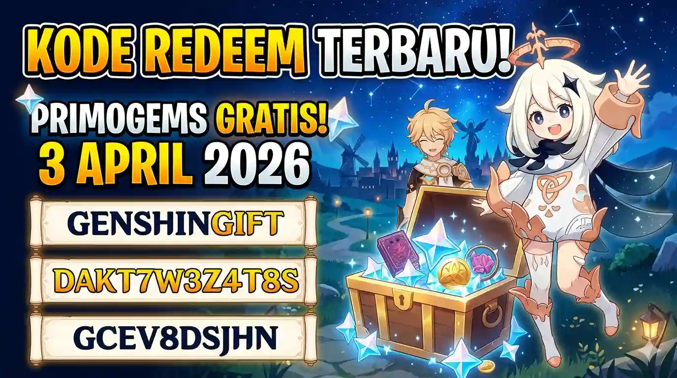 Kode Redeem Genshin Impact 3 April 2026