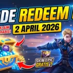Kode Redeem Mobile Legends Terbaru 2 April 2026, Klaim Skin & Diamond Gratis