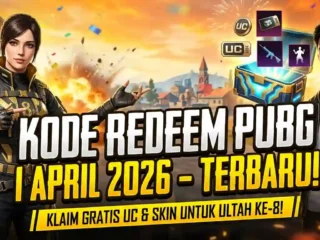 Kode Redeem PUBG Mobile Terbaru 1 April 2026, Klaim Skin Gratis & UC Hari Ini