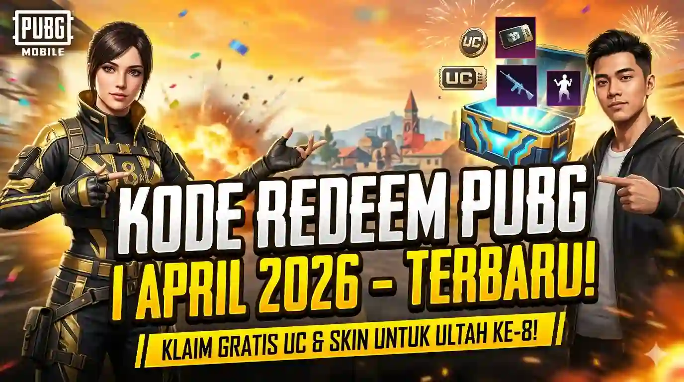 Kode Redeem PUBG Mobile 1 April 2026