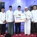Sapa Jamaah Masjid Raya, Wako Alfin Ajak Warga Jaga Kebersihan Kota