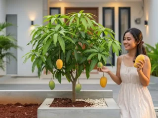 Ini 10 Pohon Buah yang Cocok untuk Halaman Rumah Full Cor Beton & Sempit