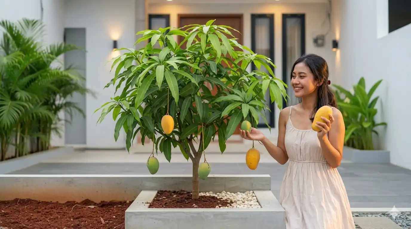 Ini 10 Pohon Buah yang Cocok untuk Halaman Rumah Full Cor Beton & Sempit