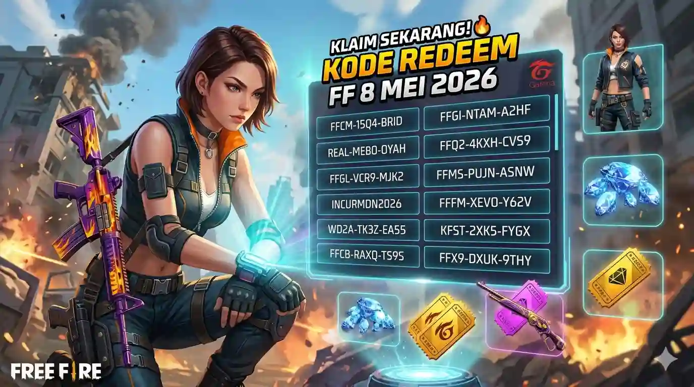 Kode Redeem FF Terbaru 8 Mei 2026