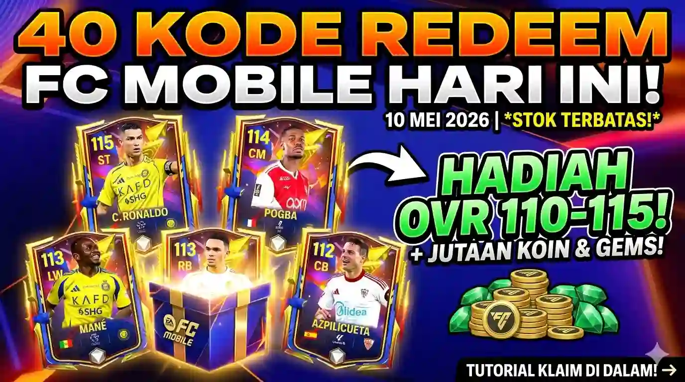 Kode Redeem FC Mobile 10 Mei 2026
