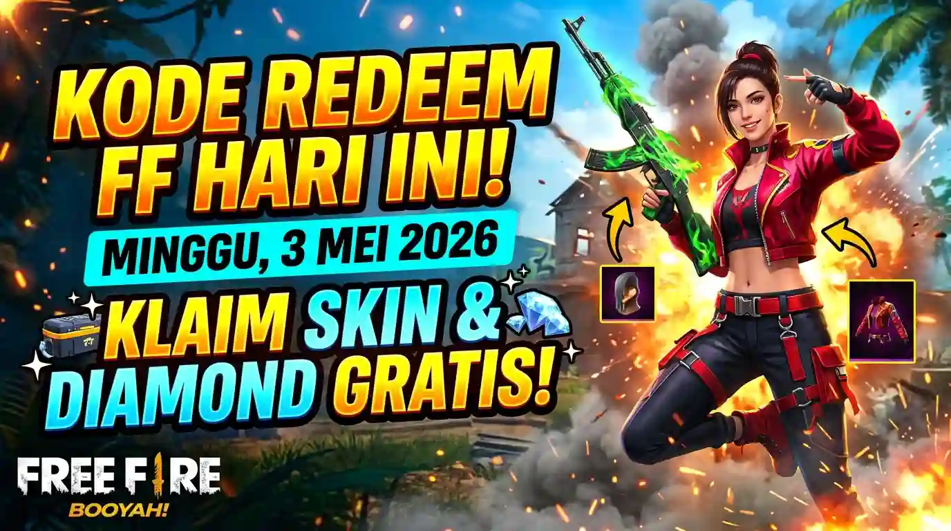 Kode Redeem FF Terbaru 3 Mei 2026