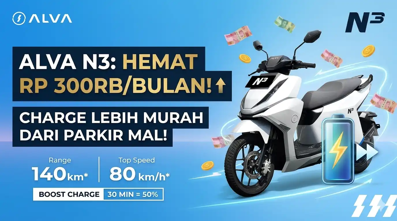Alva N3: Motor Listrik Keren yang Bikin Kantong Tetap Tebal