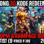 Update Sabtu Seru! Ambil 30 Kode Redeem FF 9 Mei 2026