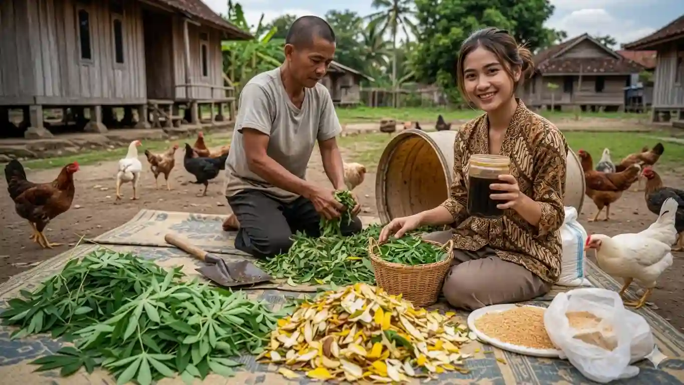 Pakan Ayam Fermentasi Ini Bikin Kandang Bebas Bau