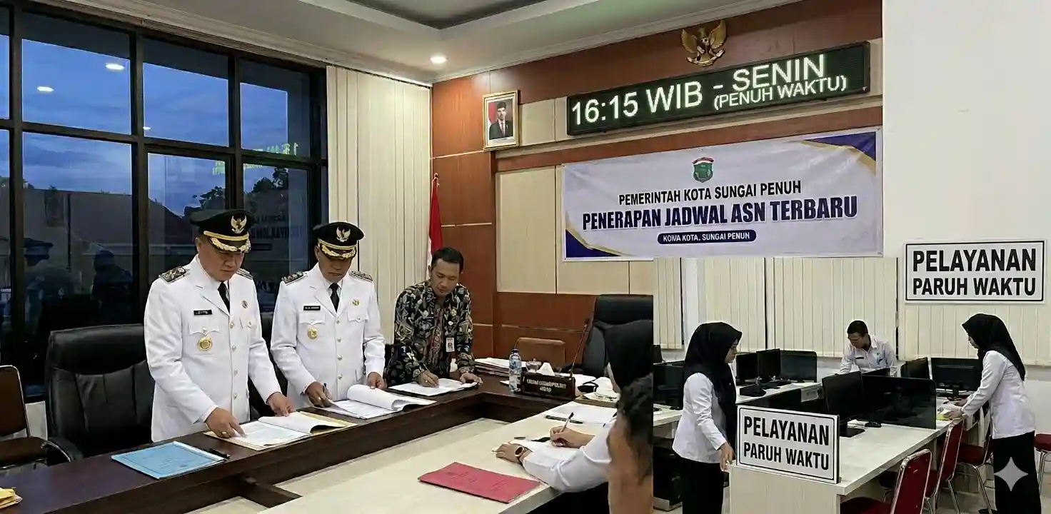 Pemkot Sungai Penuh Atur Jam Kerja Baru PNS dan PPPK