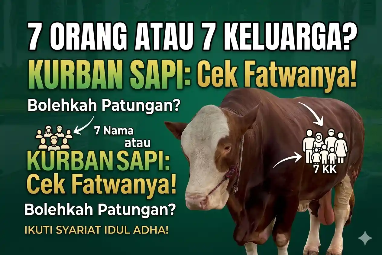 Kurban Sapi untuk 7 Orang atau 7 Keluarga? Ini Jawaban Benarnya