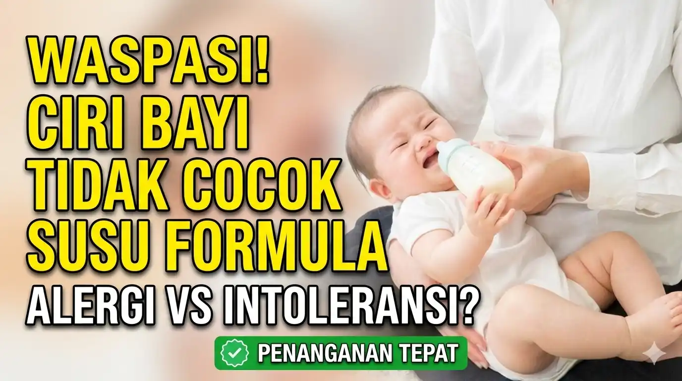 Ini Ciri-ciri Bayi Tidak Cocok Susu Formula dan Cara Mengatasinya