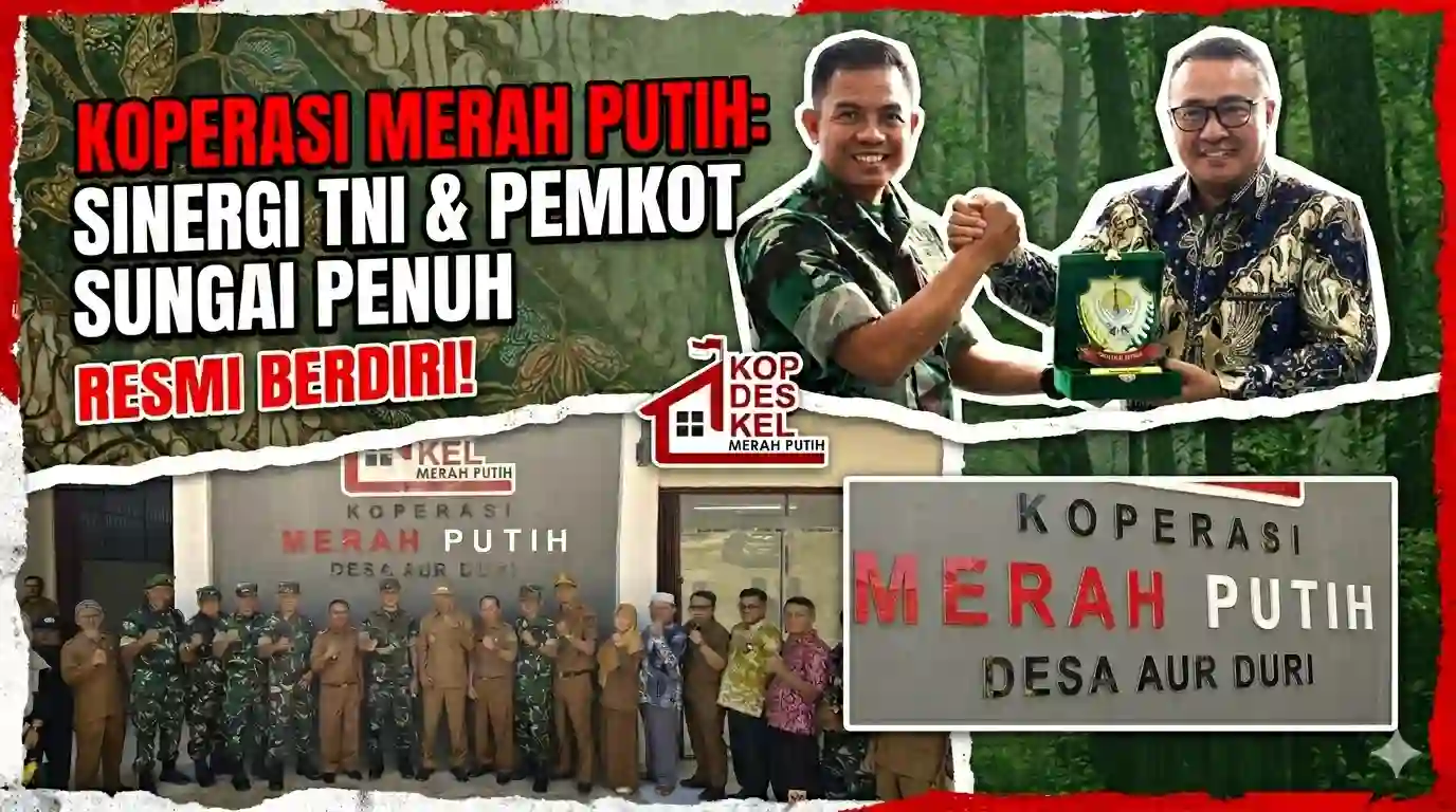 Wako Alfin dan Danrem 042/Gapu Percepat Pembangunan Koperasi Merah Putih di Sungai Penuh