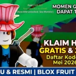 Kode Redeem Blox Fruit Mei 2026: Klaim EXP Boost & Hadiah Gratis!