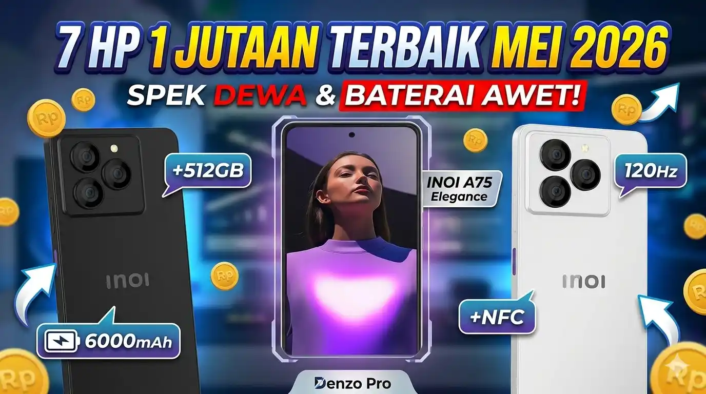 7 HP 1 Jutaan Terbaik Mei 2026: Spek Gahar & Baterai Awet