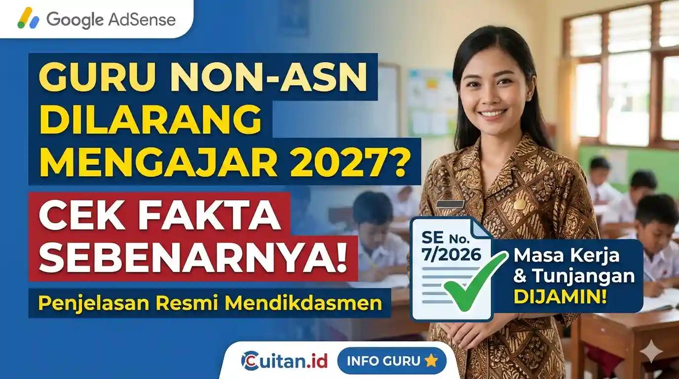 Guru Non-ASN Dilarang Mengajar Tahun 2027, Benarka? Ini Kata Mendikdasmen