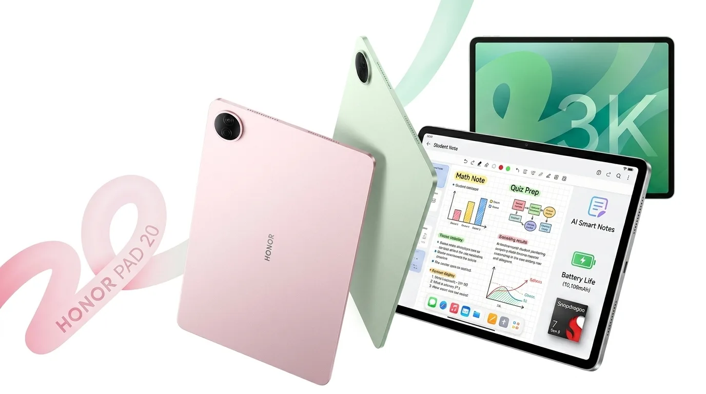 Honor Pad 20 Meluncur: Tablet Layar 3K & Fitur AI untuk Pelajar