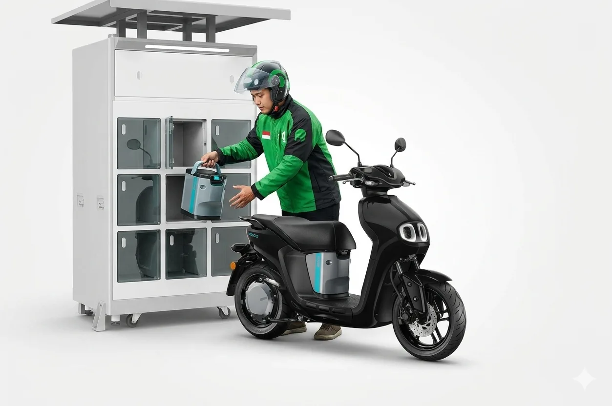 Yamaha Uji Coba Motor Listrik Tukar Baterai