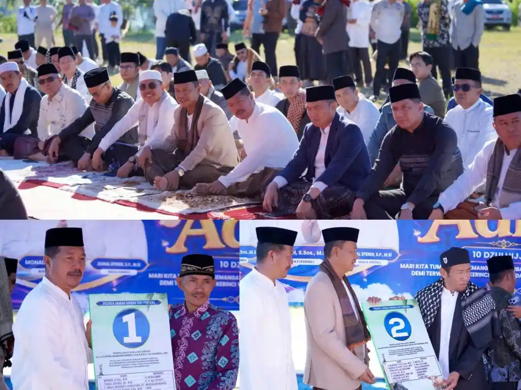 Bupati Monadi Ajak Warga Kerinci Perkuat Kepedulian di Idul Adha