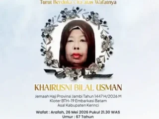 Jemaah Haji Asal Kerinci Jambi Wafat di Tenda Arafah