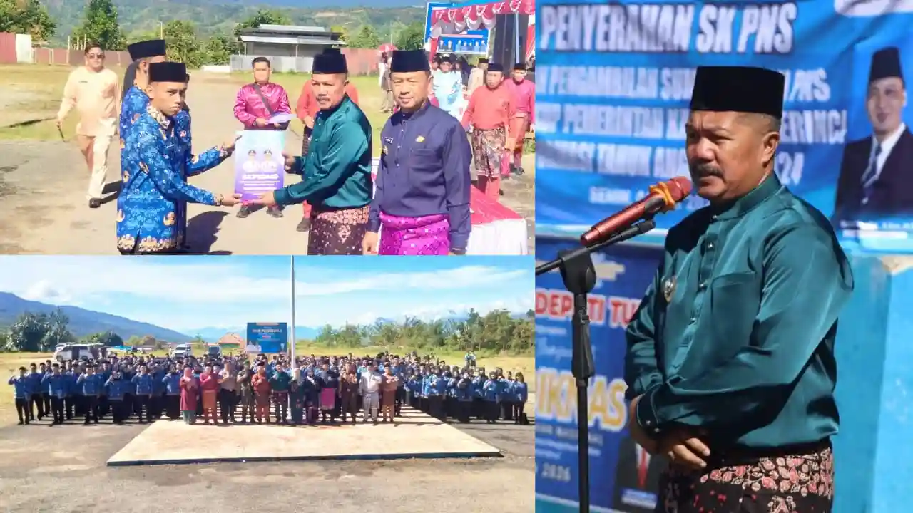 348 PNS Kerinci Terima SK, Bupati Monadi: Fokus Melayani, Bukan Ego Pribadi