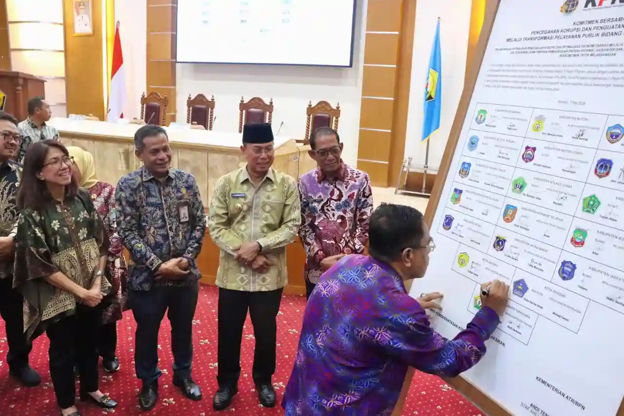 Rakor Kementerian ATR/BPN Bersama KPK dan Pemerintah Daerah se-Sultra, Hasilkan Komitmen Pencegahan Korupsi dan Peningkatan Ekonomi Daerah