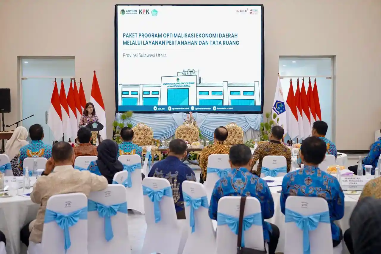 Sulut Jadi Pionir Layanan Pertanahan Transparan Bareng ATR/BPN dan KPK
