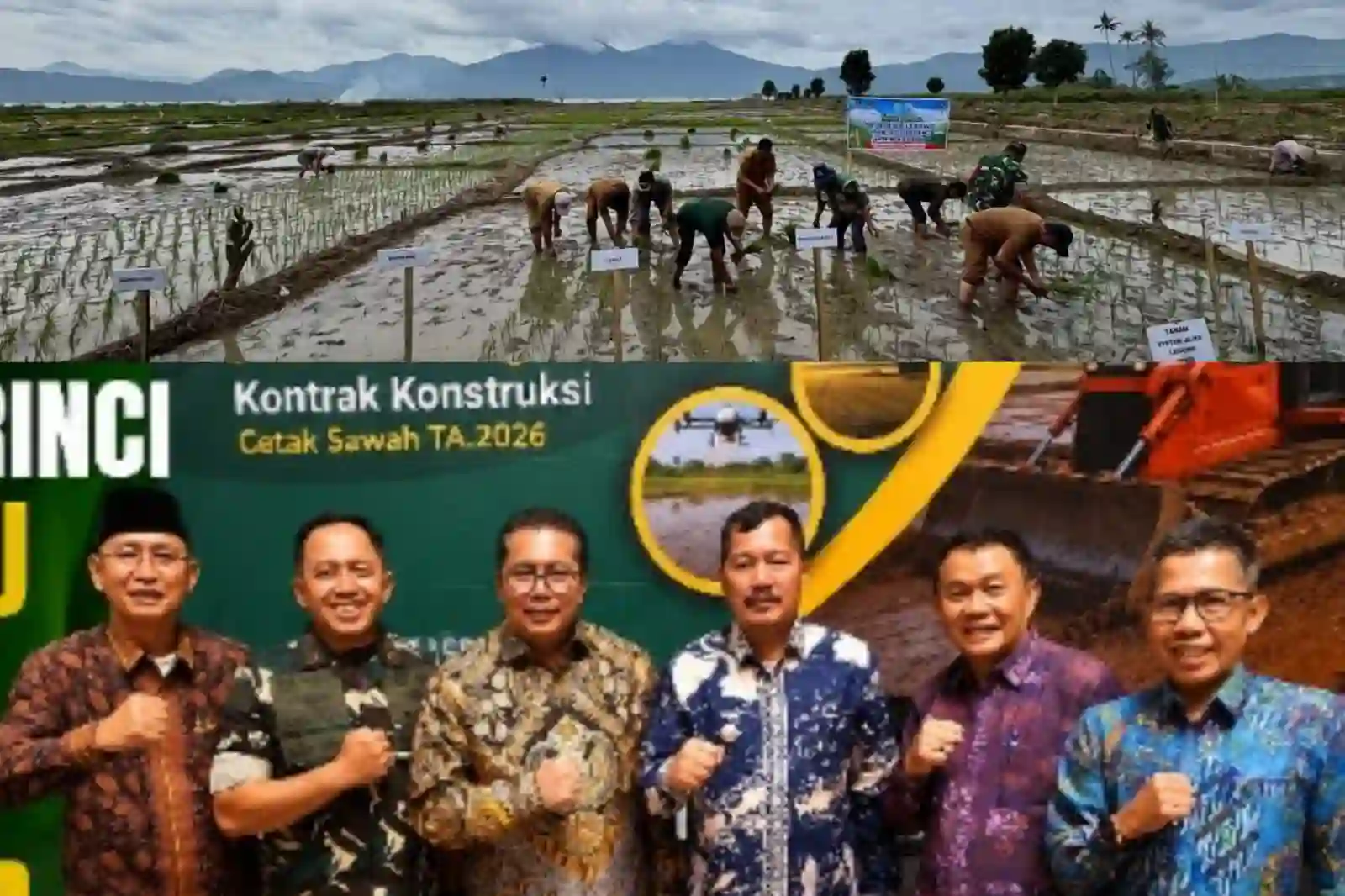 Cetak Sawah Baru di Kerinci Siap Dongkrak Ekonomi Warga