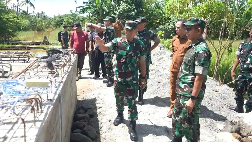 Danrem Nyamin Pastikan Dua Jembatan di Kerinci Segera Rampung
