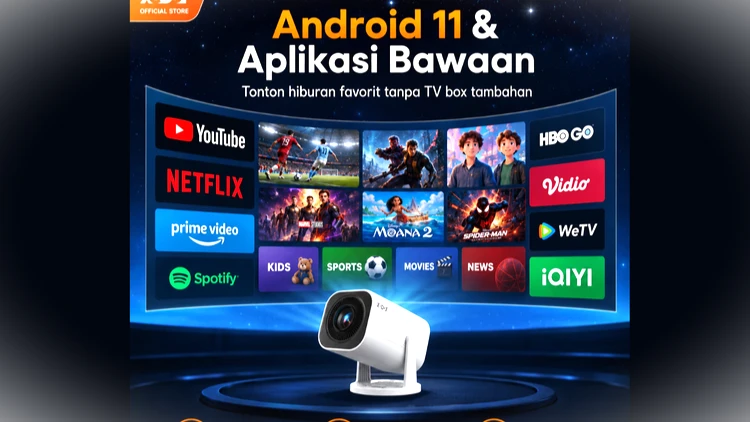 Proyektor Mini Murah di Bawah 1 Juta Buat Nobar Piala Dunia