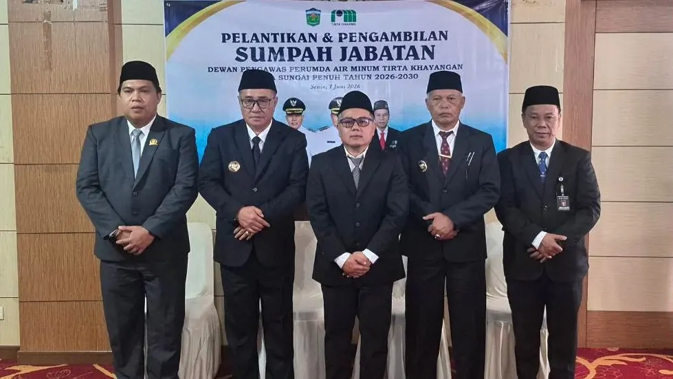 Wako Alfin Lantik Dewas PDAM Tirta Khayangan Sungai Penuh