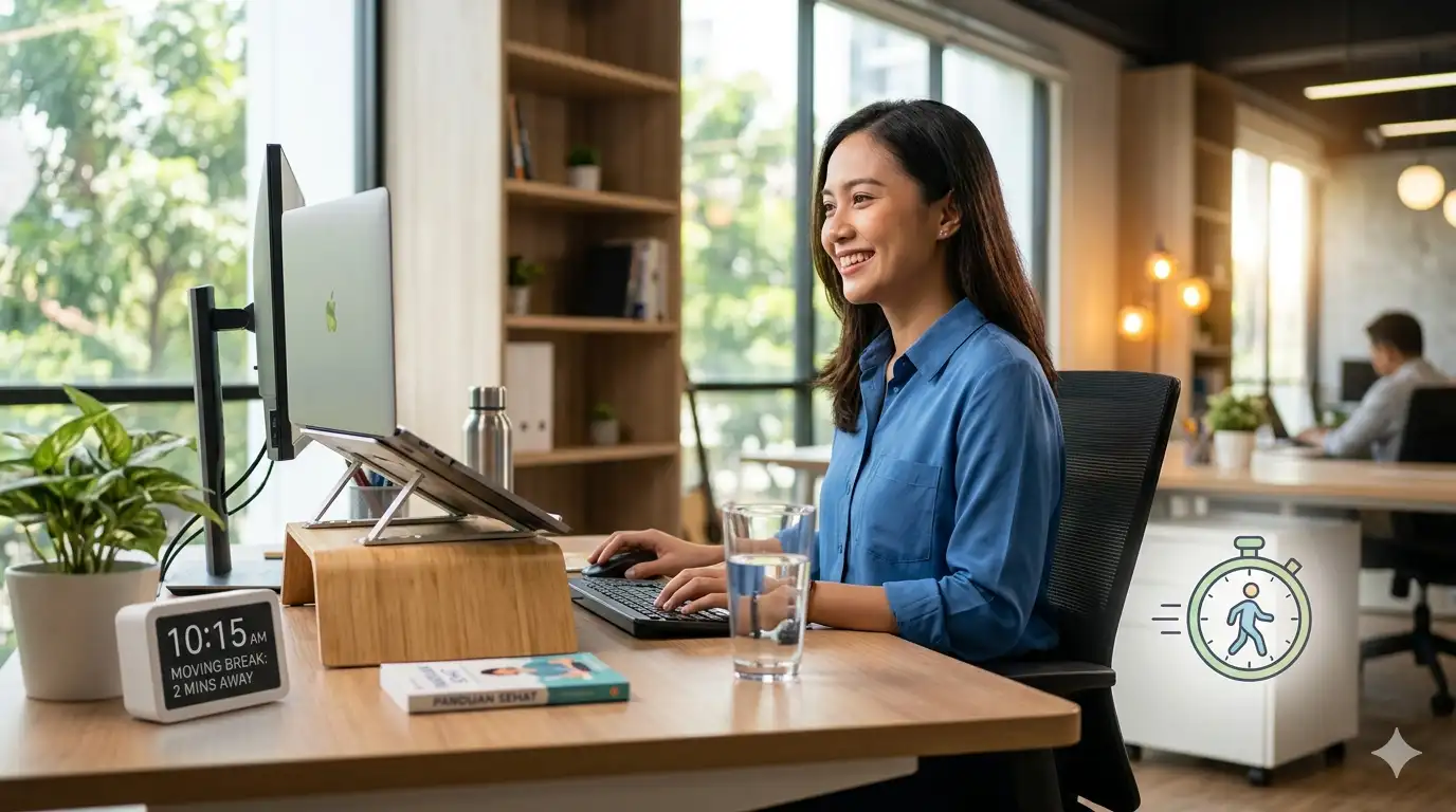 Tips Sehat Kerja Depan Laptop