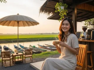 8 Inspirasi Warung Kopi Mungil Bertema Alam, Tempat Healing Syahdu yang Estetik