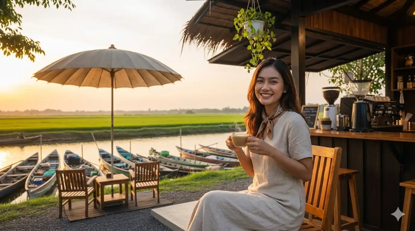 Inspirasi Warung Kopi Mungil Bertema Alam