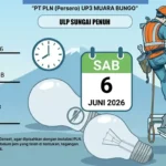 Ini Jadwal Pemadaman Listrik Kerinci dan Sungai Penuh Sabtu 6 Juni 2026