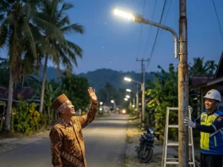 Dishub Kerinci Ganti Puluhan Lampu Jalan Rusak demi Keamanan Warga