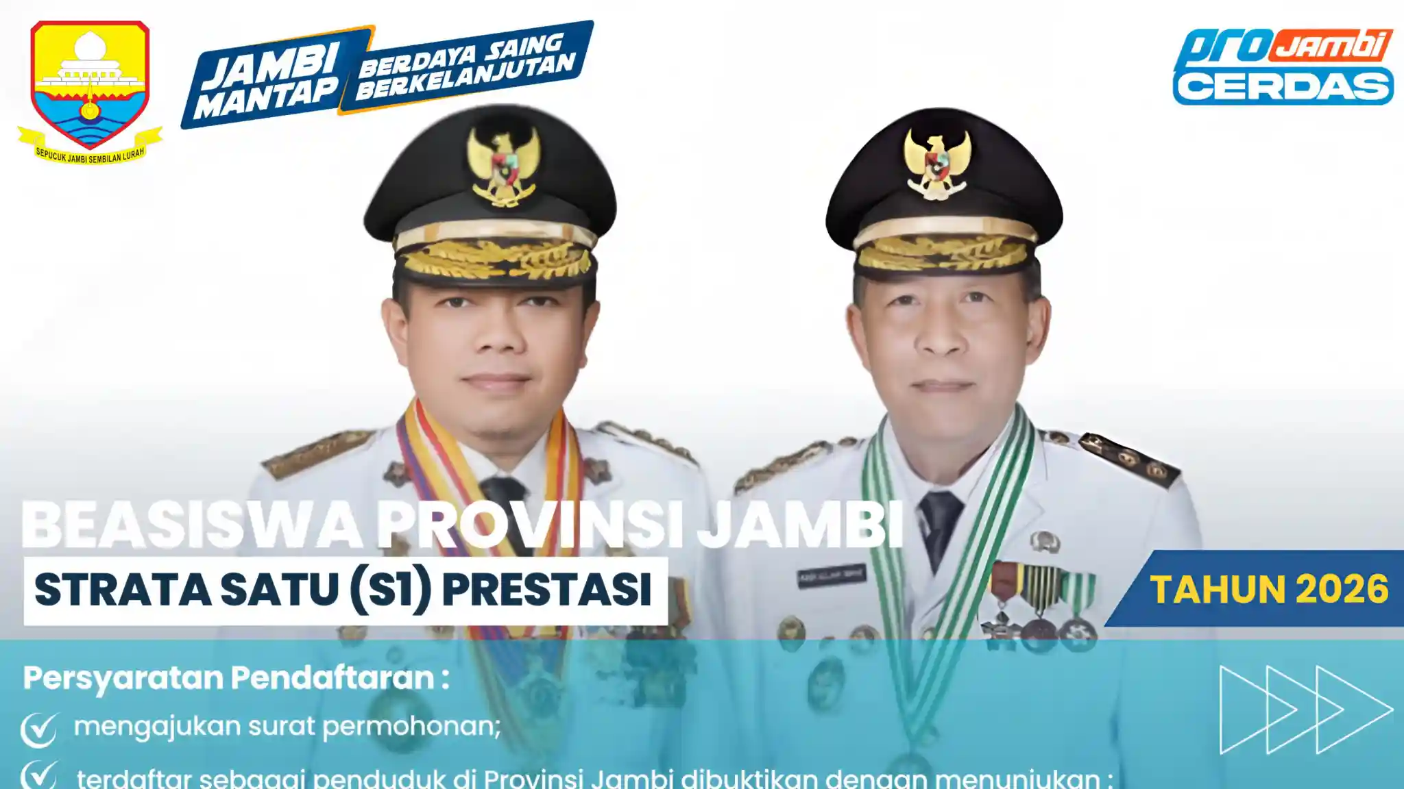Pemprov Jambi Buka Beasiswa S1 untuk 500 Mahasiswa