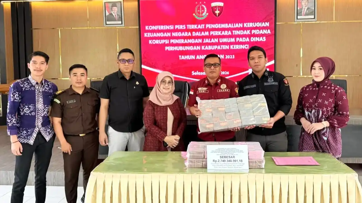 Korupsi PJU Kerinci: Jaksa Selamatkan Uang Negara Rp2,7 M