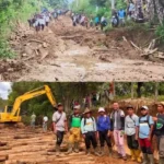 PUPR Kerinci dan Warga Bersatu Perbaiki Jalan Lumpur Jadi Lancar di Renah Pemetik