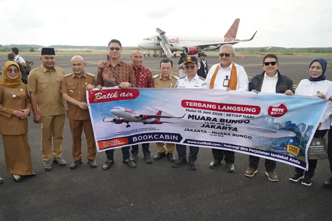 Mudik dan Bisnis Kian Mudah, Batik Air Kini Terbang Langsung Jakarta - Muara Bungo