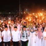 Sungai Penuh Menyala! Ribuan Warga Tumpah Ruah Ikuti Pawai Obor 1 Muharam 1448 H